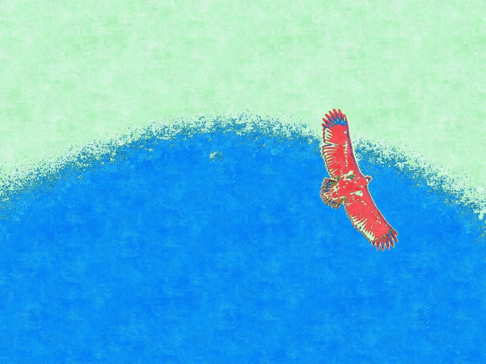 Havsörn på Blekinges himmel Pop Art XVI av Harri Ylikomi