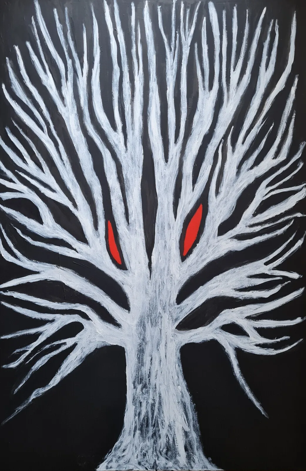 Akrylmålning Ghost Tree av Berra Bertils