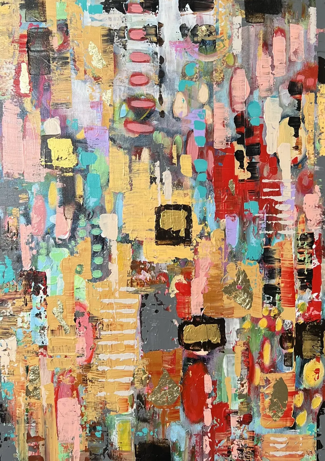 Akrylmålning Berlin av Anne-lee Andersson