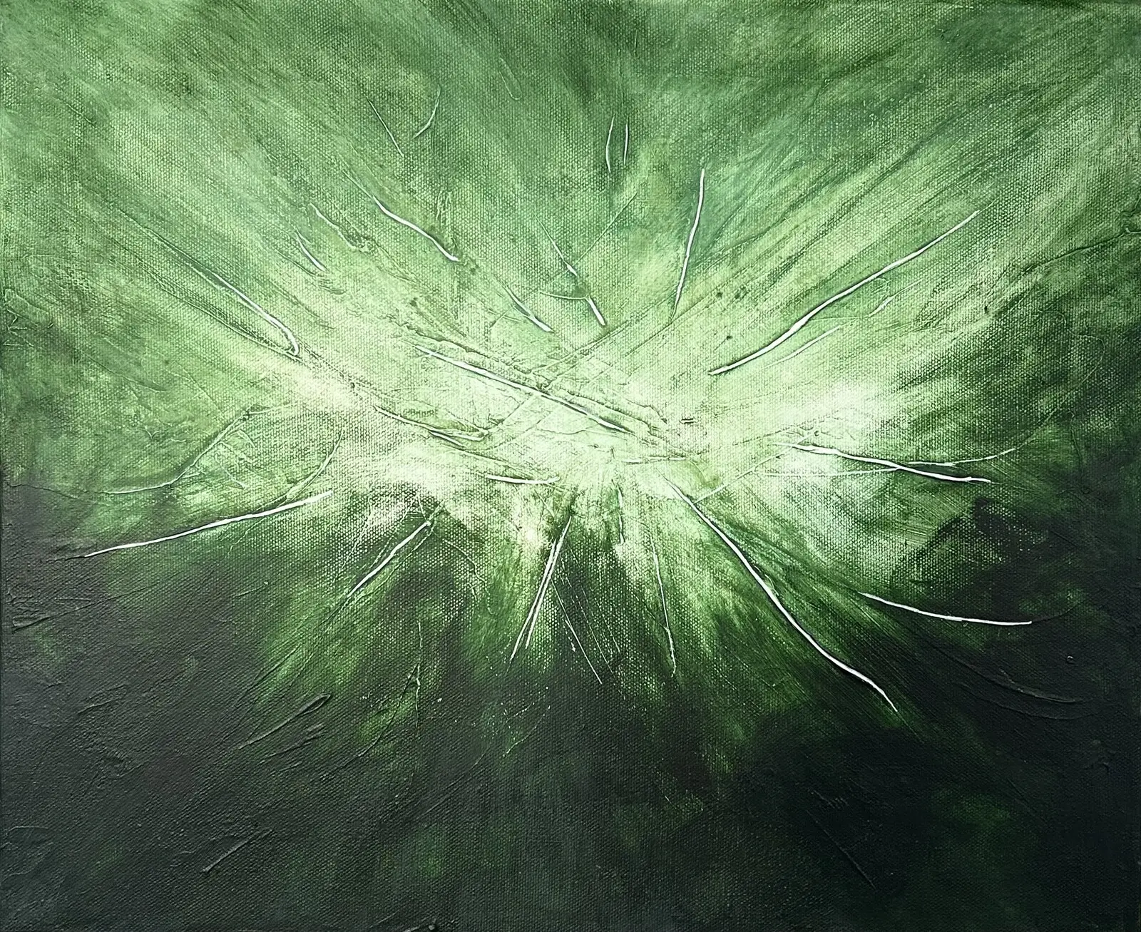 Akrylmålning Evergreen av Frida Askfors