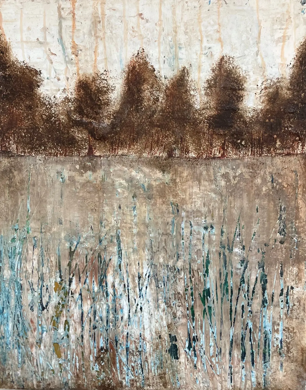 Akrylmålning Ölandsmotiv III av Camilla Qvarnkullen