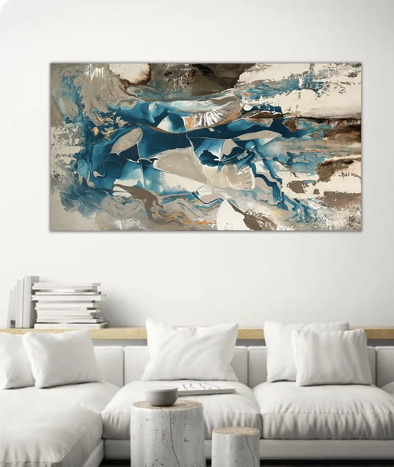 Akrylmålning SHAPES av Patrik Sikon