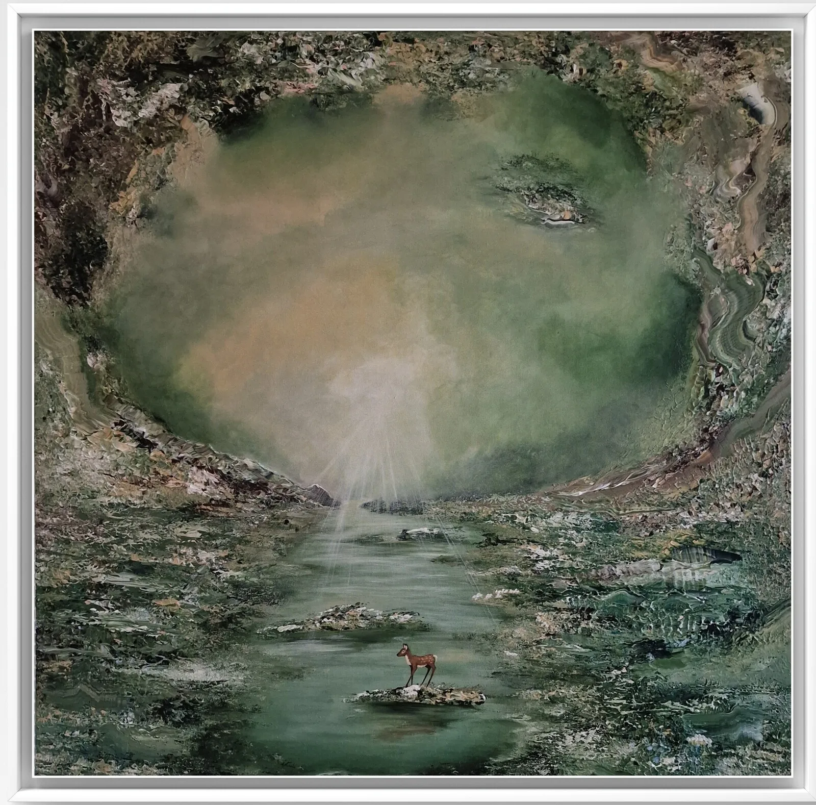 Akrylmålning Emerald Forest av Annika Björborn