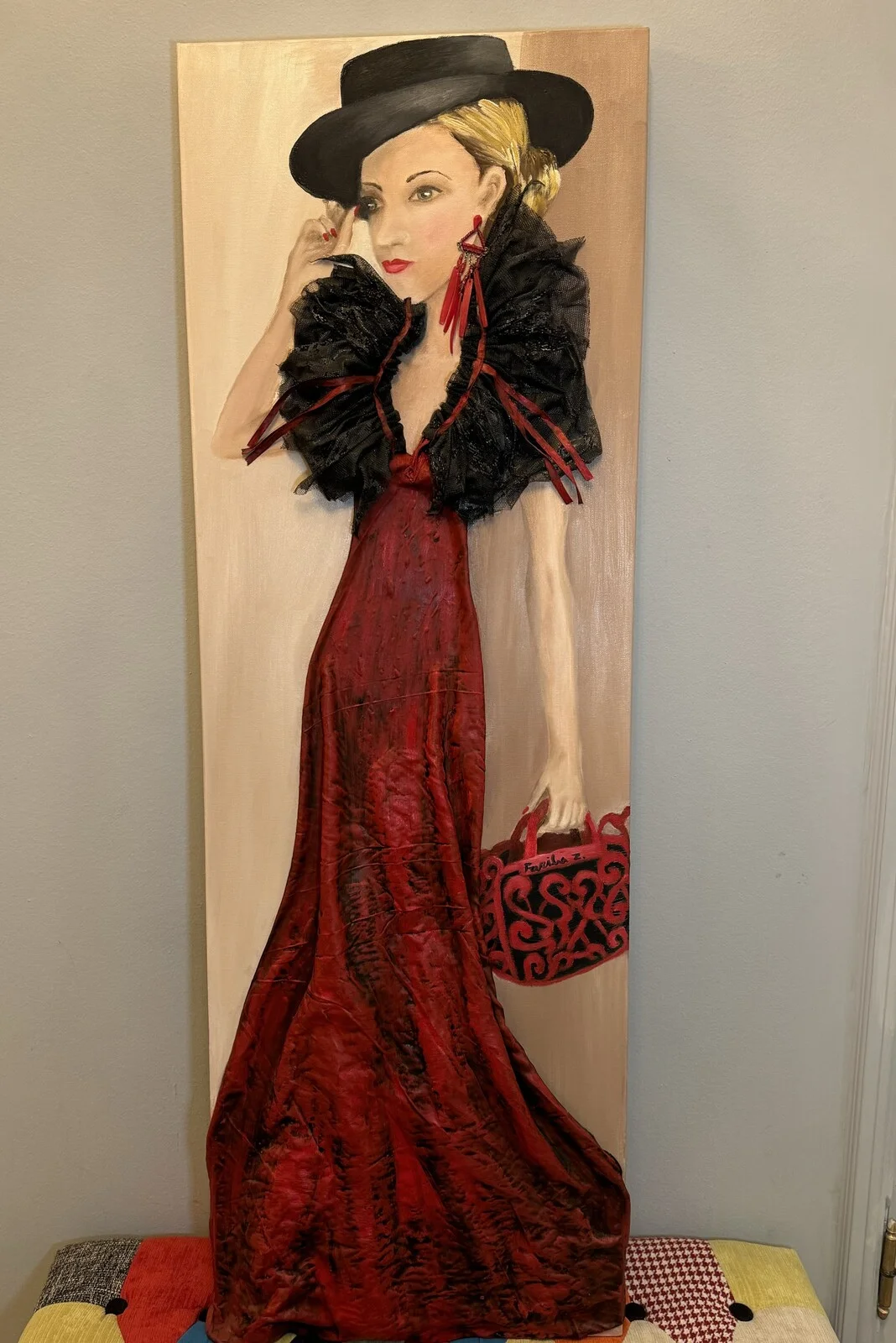 Oljemålning Lady Luxury av Fariba Zhaeentan