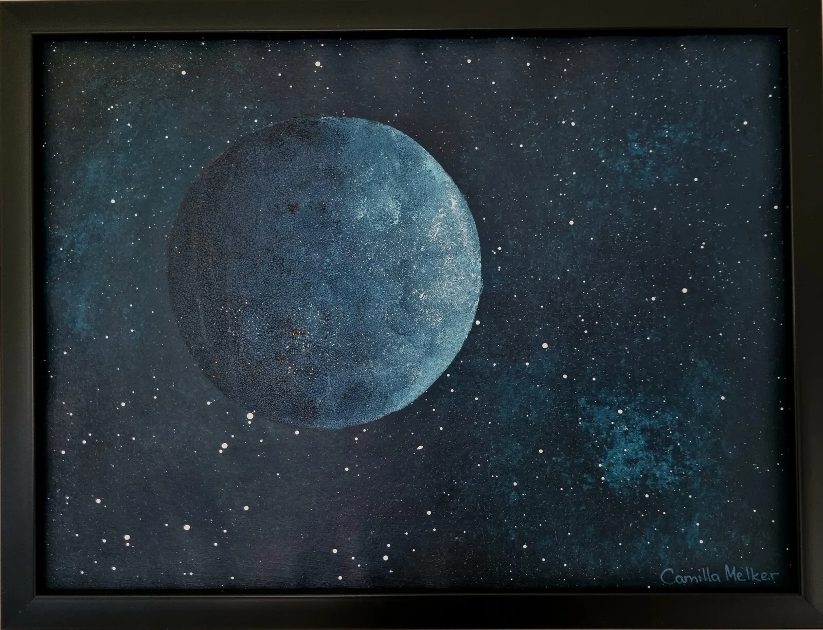 Akrylmålning Jasmines planet av Camilla Melker