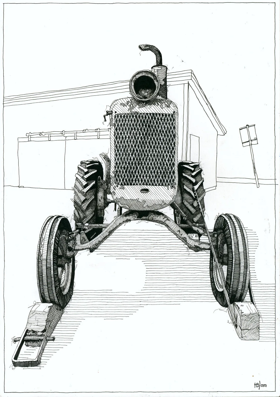 Pyramidtraktor av Hans Blom