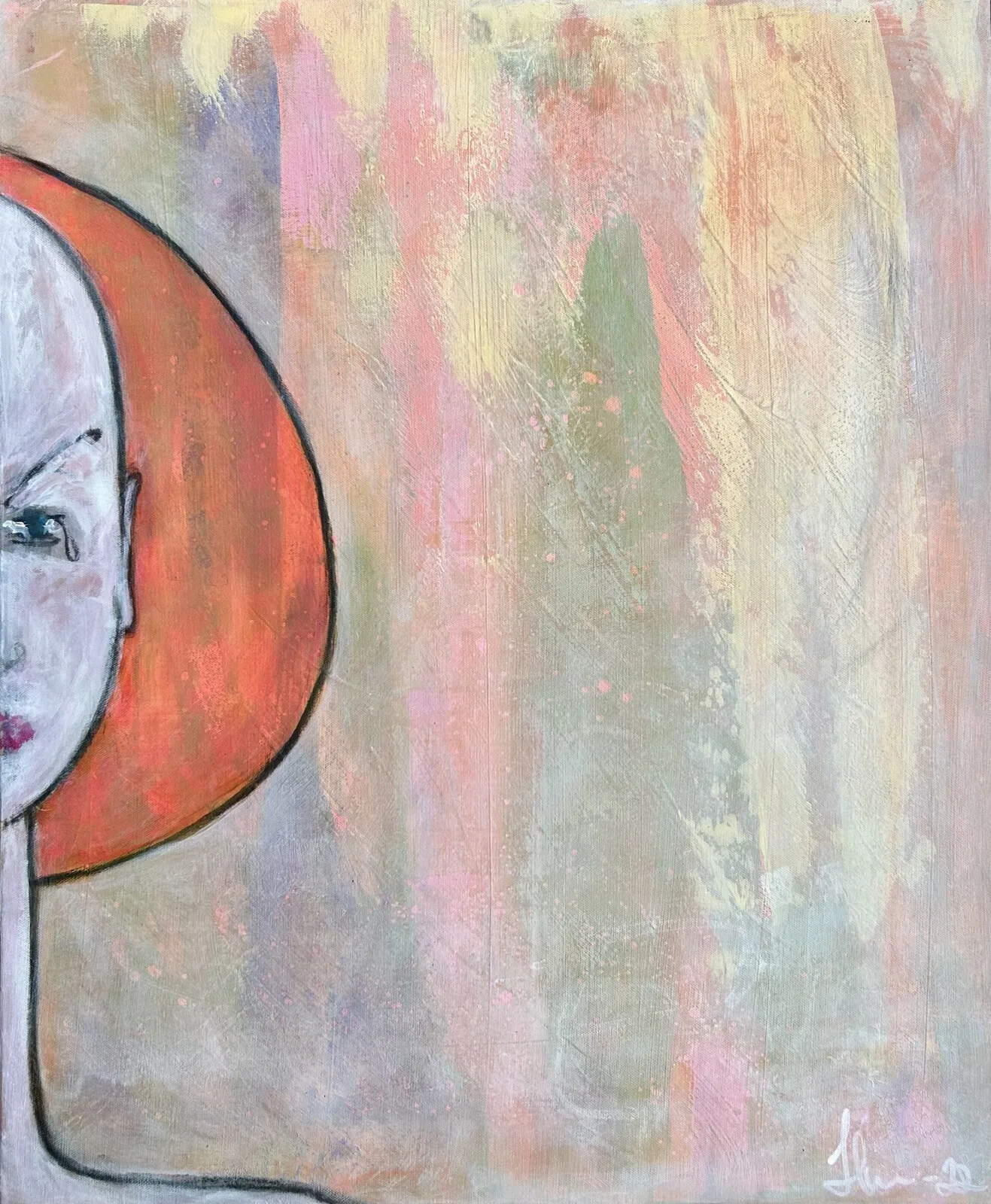 Akrylmålning Exit/Enter av Hellen WM Söderberg