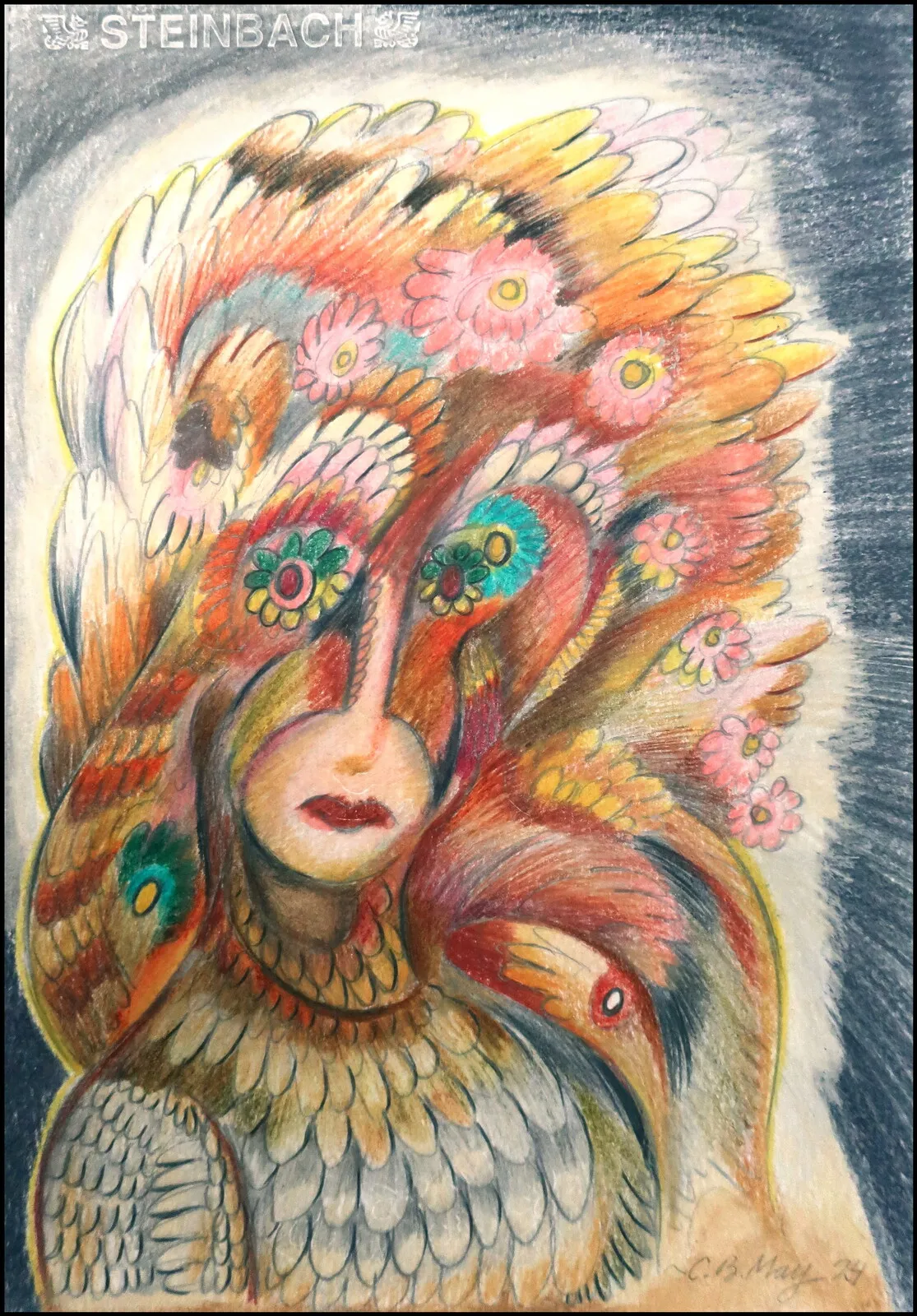 Flower Head av Charles Benjamin May