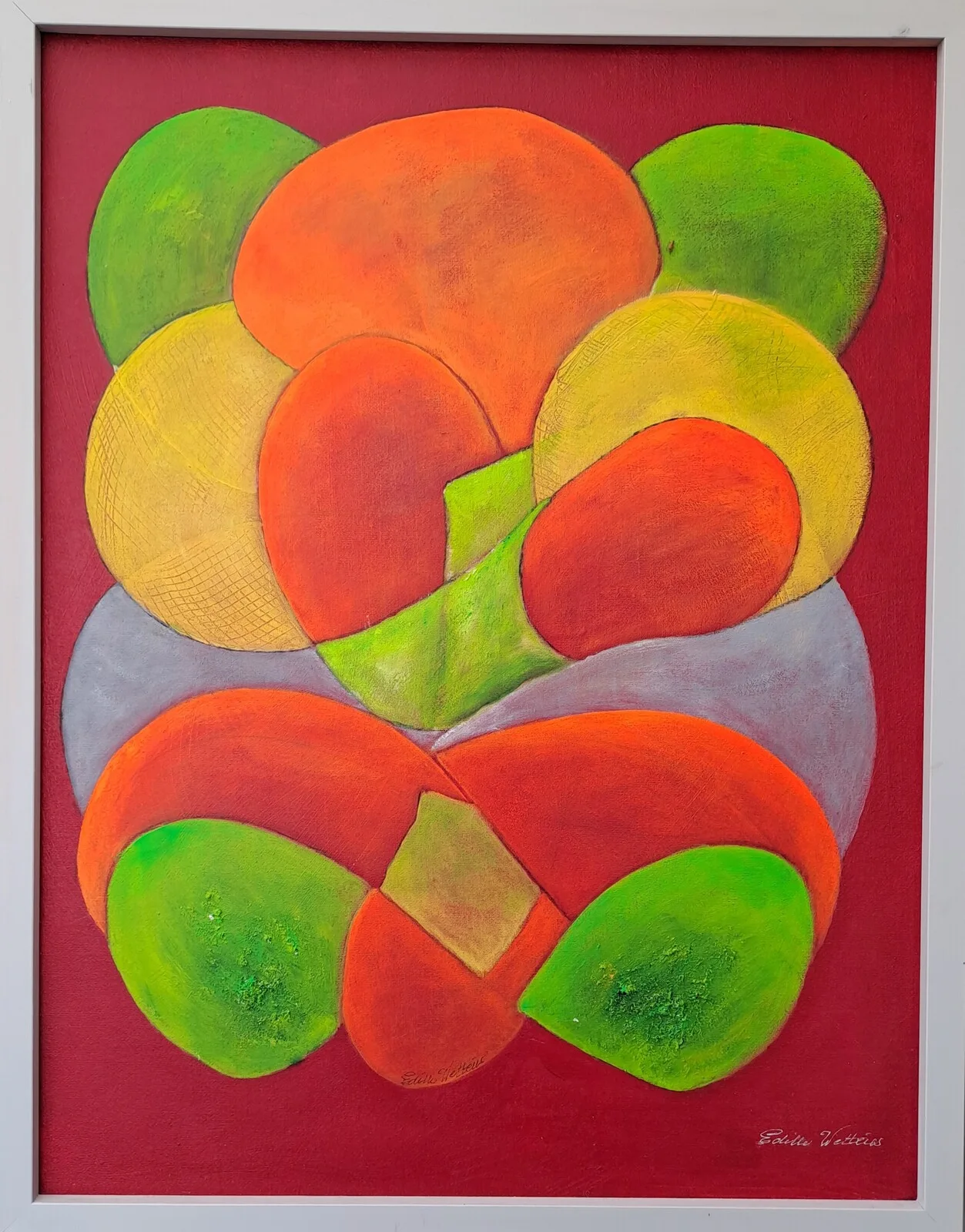 Akrylmålning Nr 21 av Edith Wetteus