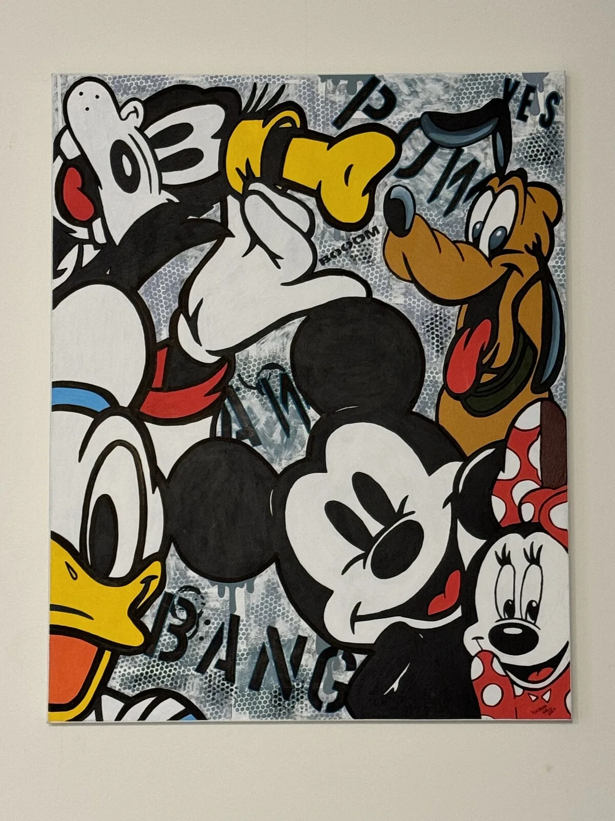 Akrylmålning Cartoon av Mathilda Häll