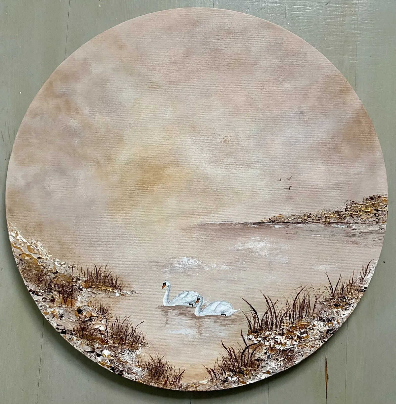 Akrylmålning Presence av Anneli Bendius