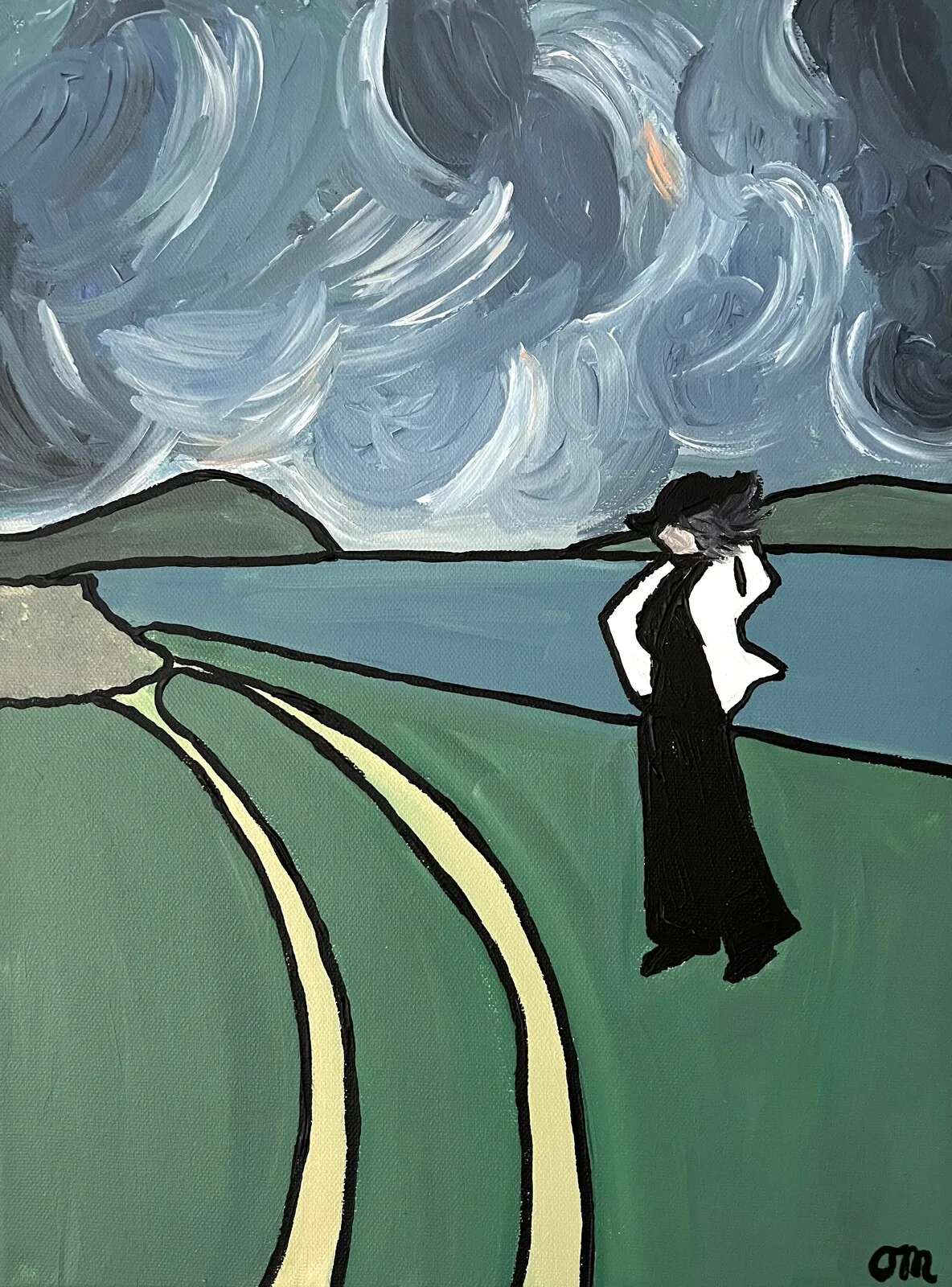 Akrylmålning Leden av Orsi Mild