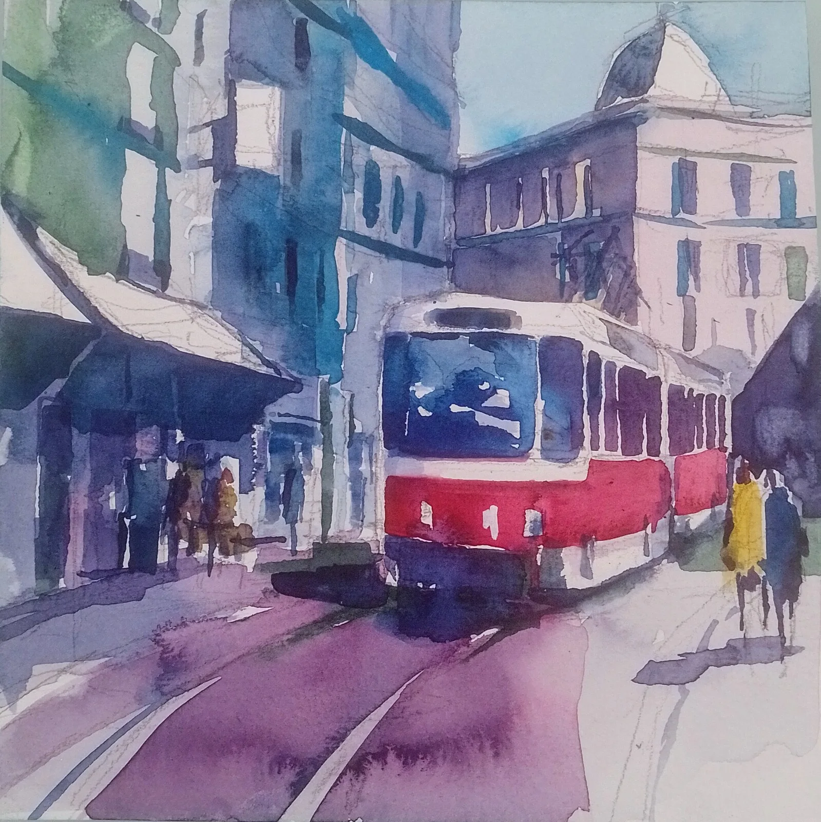 Akvarell av Jugoslav Pavic