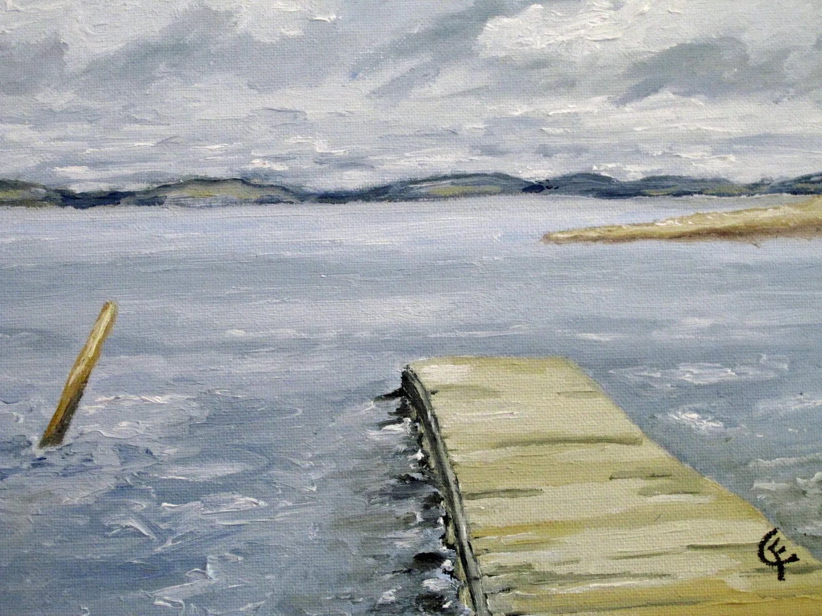 Oljemålning Förhoppning av Christina Favaro Fernberg