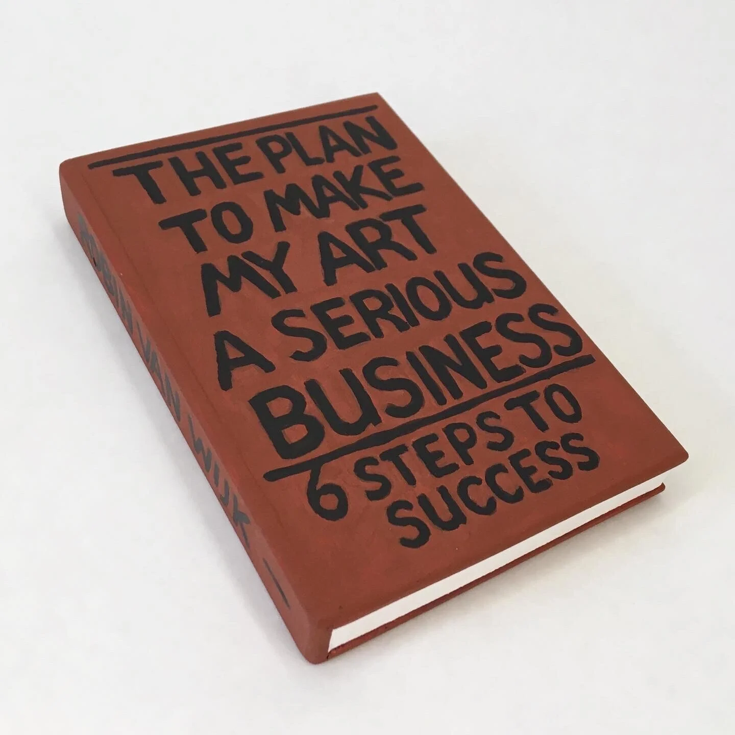 Akrylmålning The Plan To Make My Art a Serious Business av Robin van Wijk