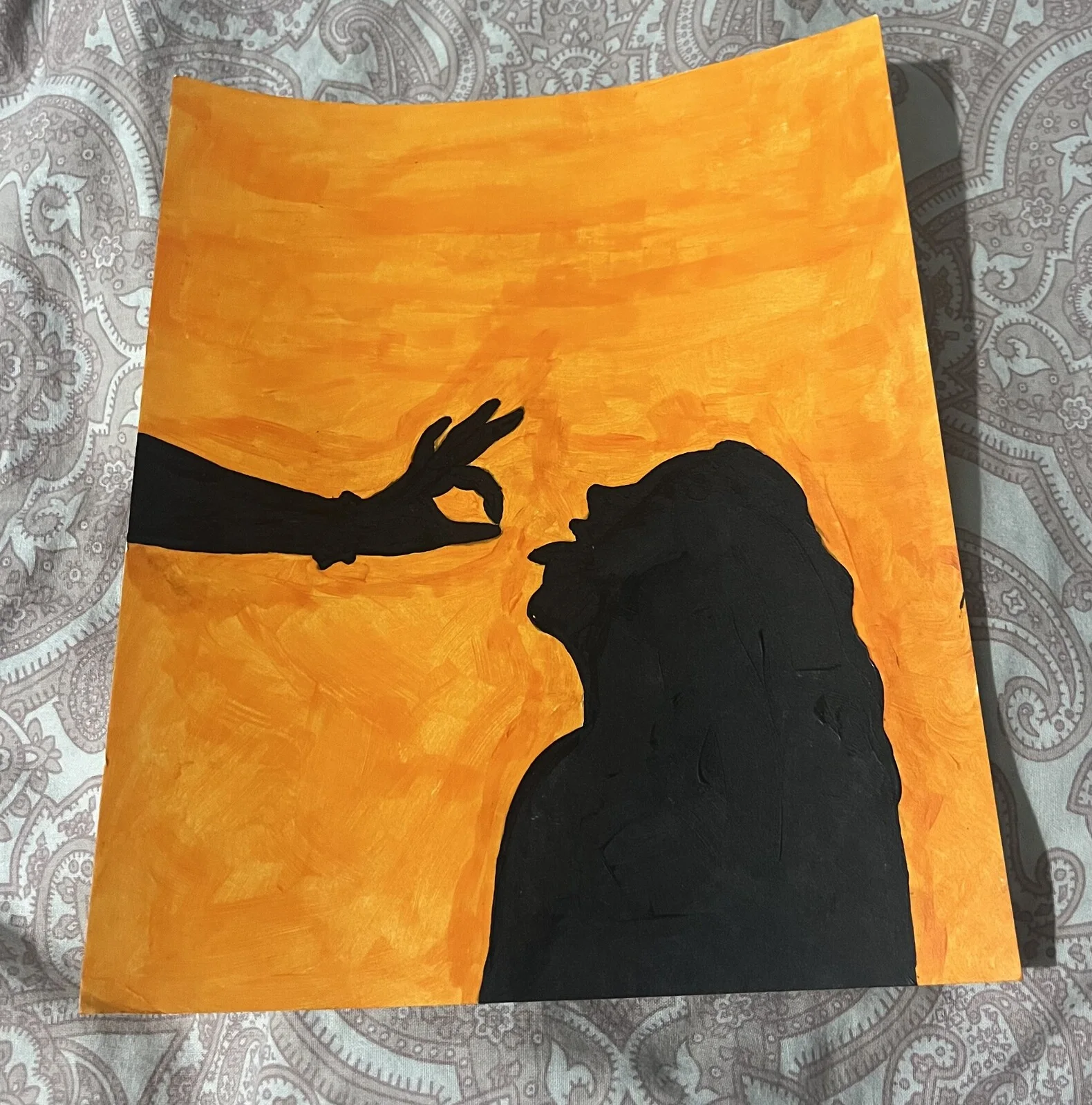 Akrylmålning Taste me av Matilda Lokka