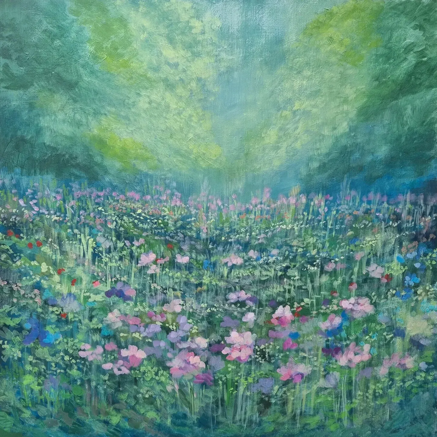 Akrylmålning Sommardröm av Anna Jormin