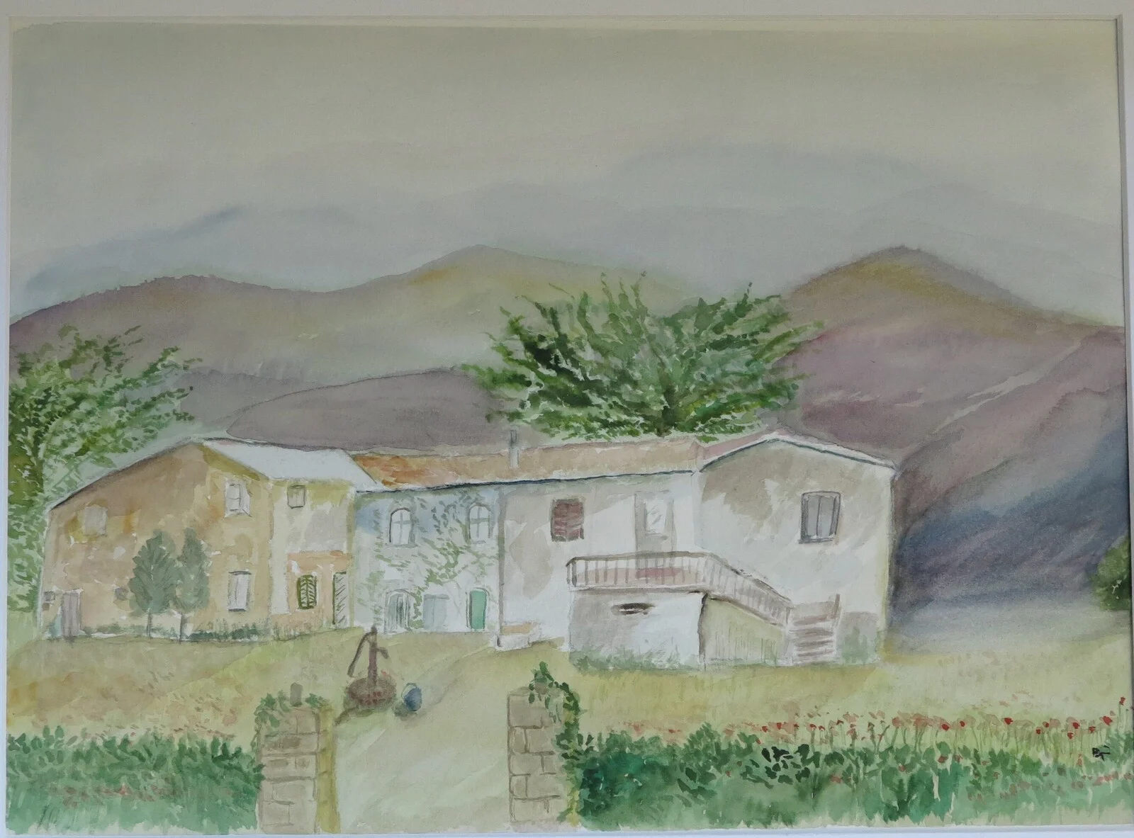 Akvarell Gamla perspektiv av Björn Persson