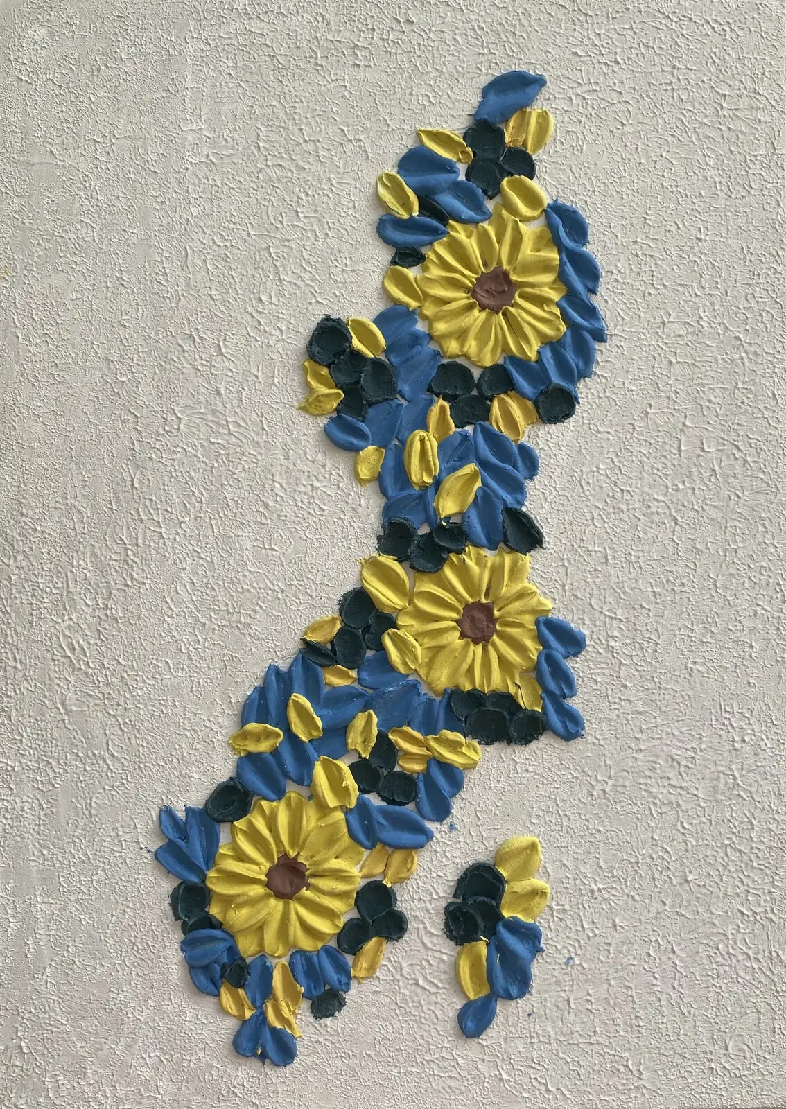 Akrylmålning Sweden map av ELLA DE