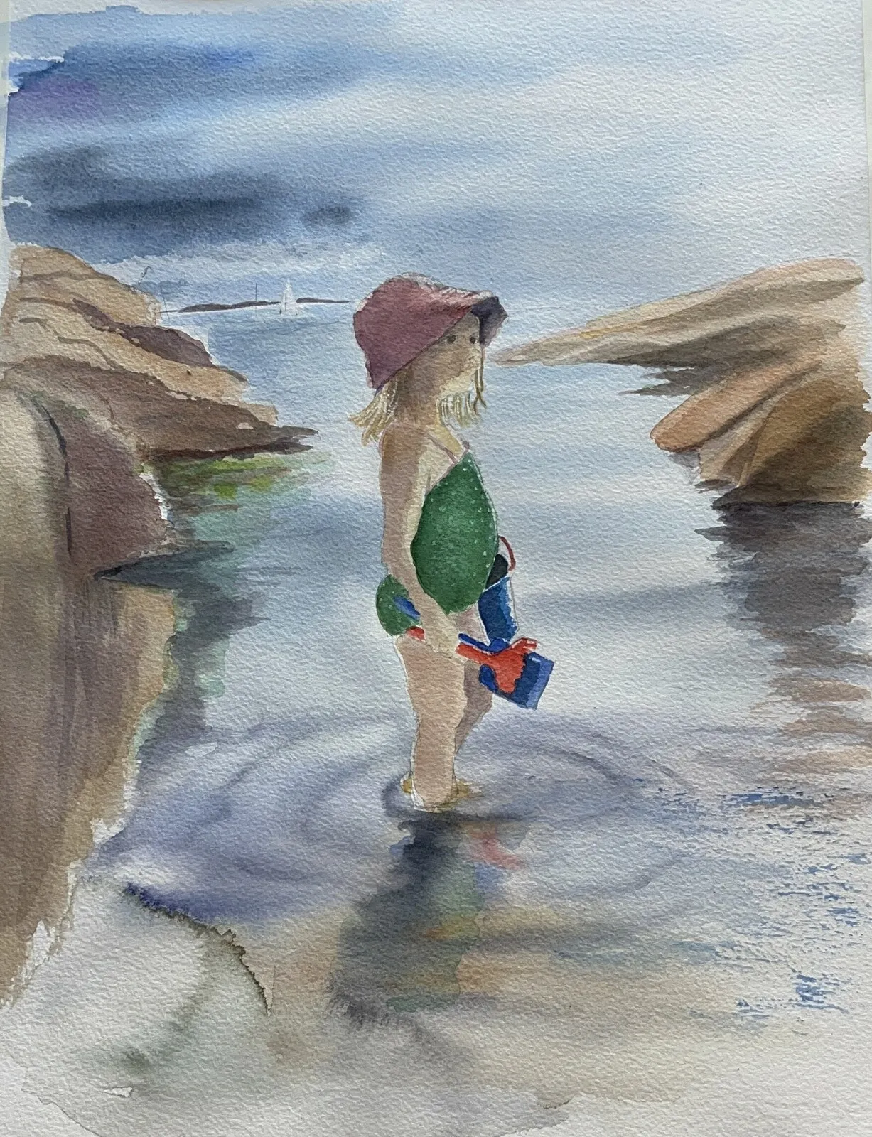 Akvarell Alma av Katarina Adolfsson