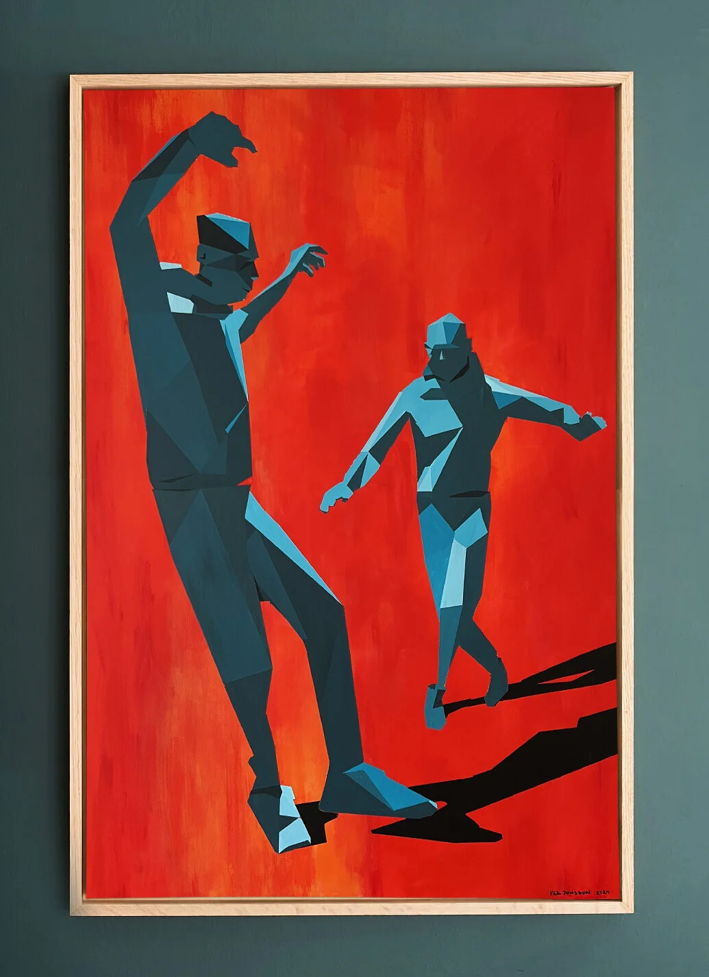 Akrylmålning Dudes av Per Jonsson