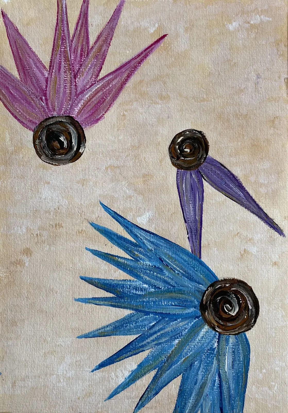 Akrylmålning Vackra Unika 05 av Malin Sjöholm