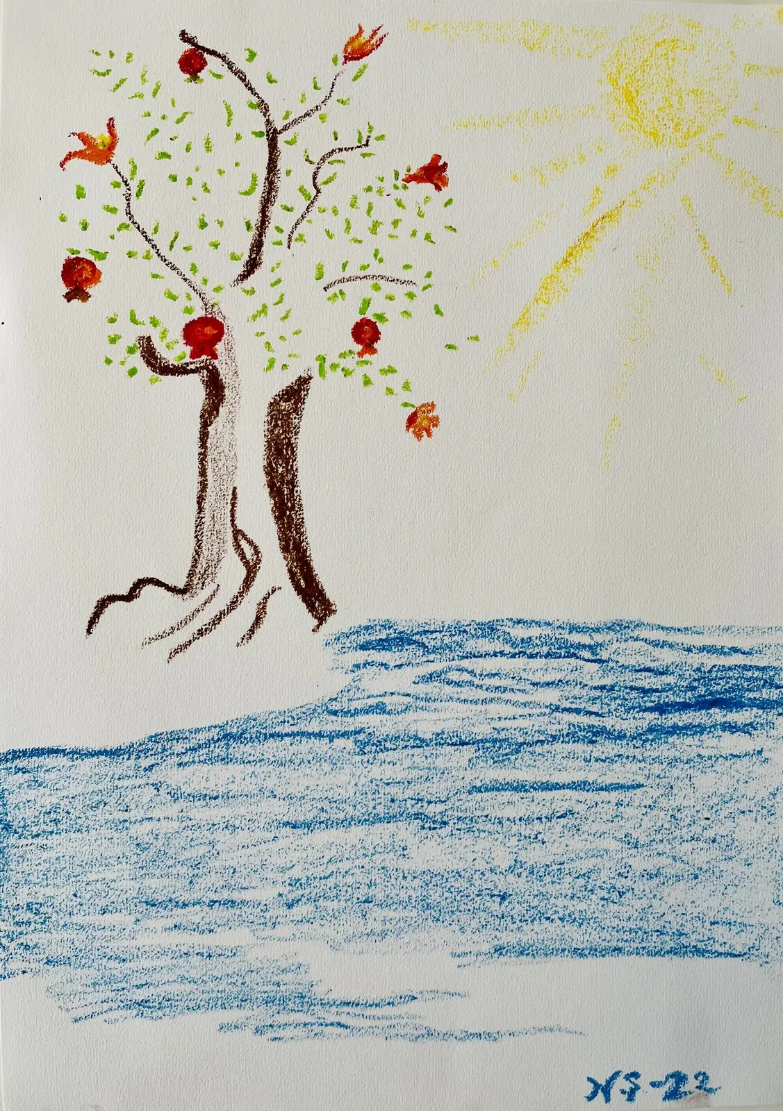 Granatäppelträd Blomster av Nesrin Sen