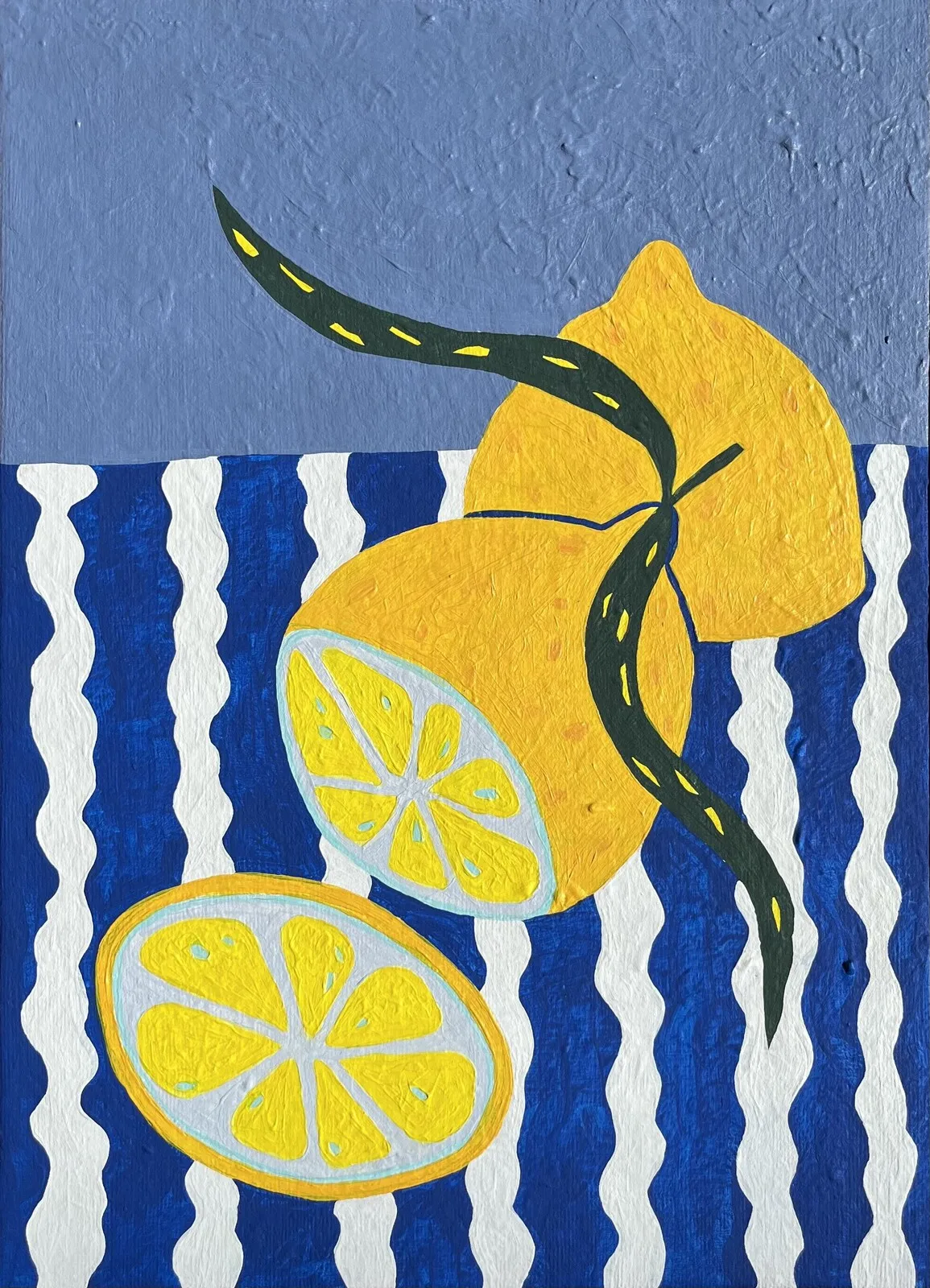 Akrylmålning Limone av Astrid Lind