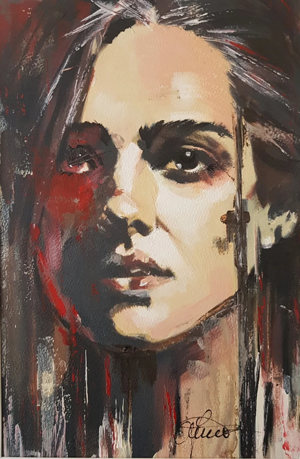 Akrylmålning Winter Heat av Jonas Pehrsson