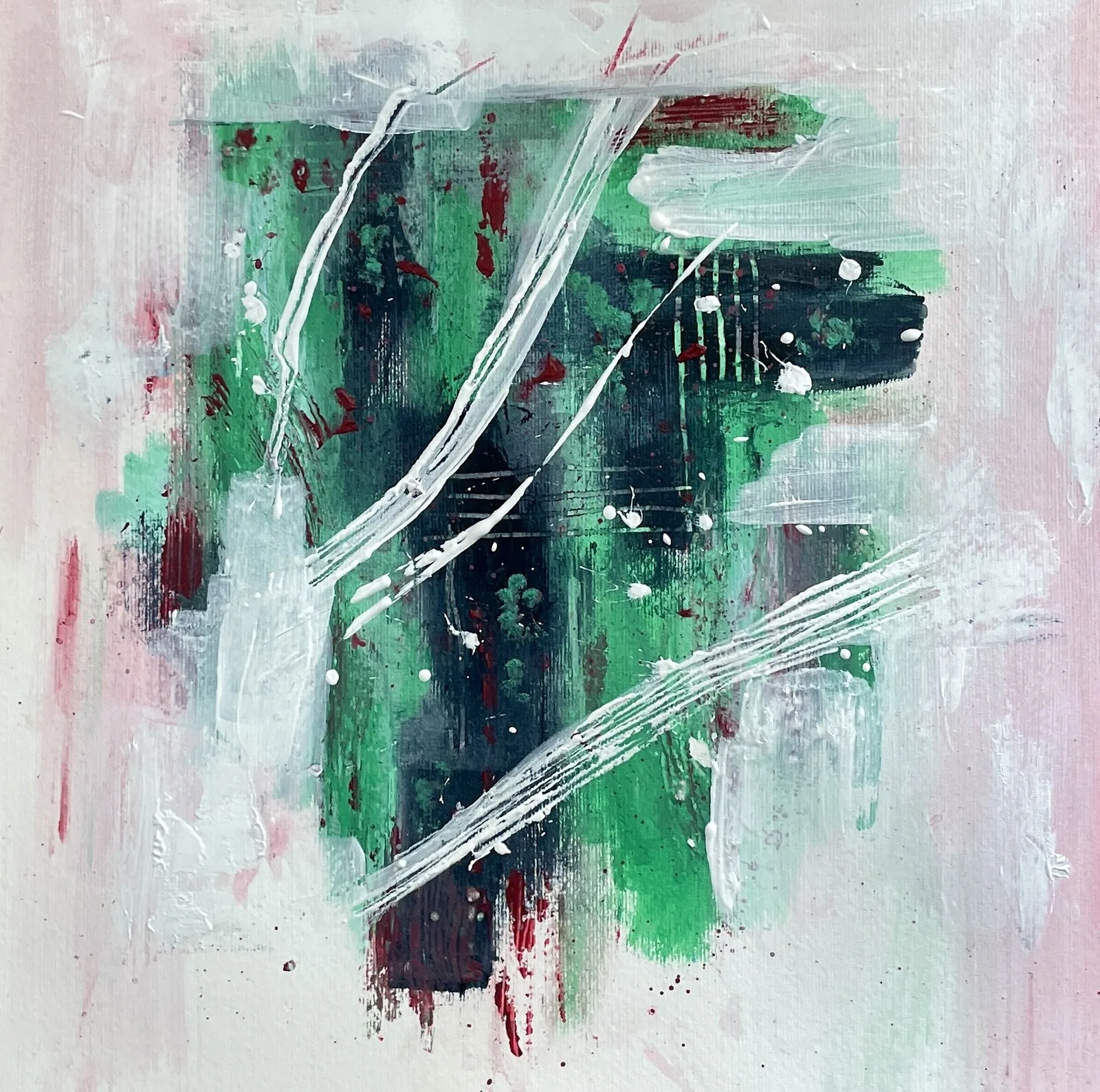 Akrylmålning Genvägar av Gunilla Tuvin