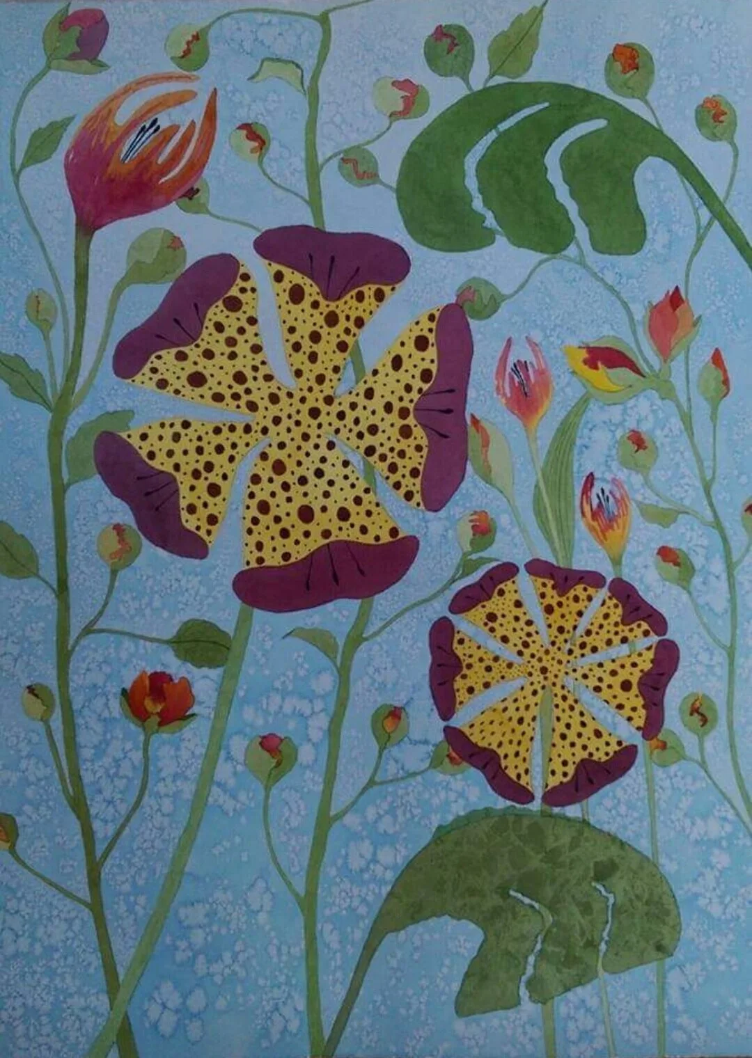 Akvarell Floriana av Anette Arkbring