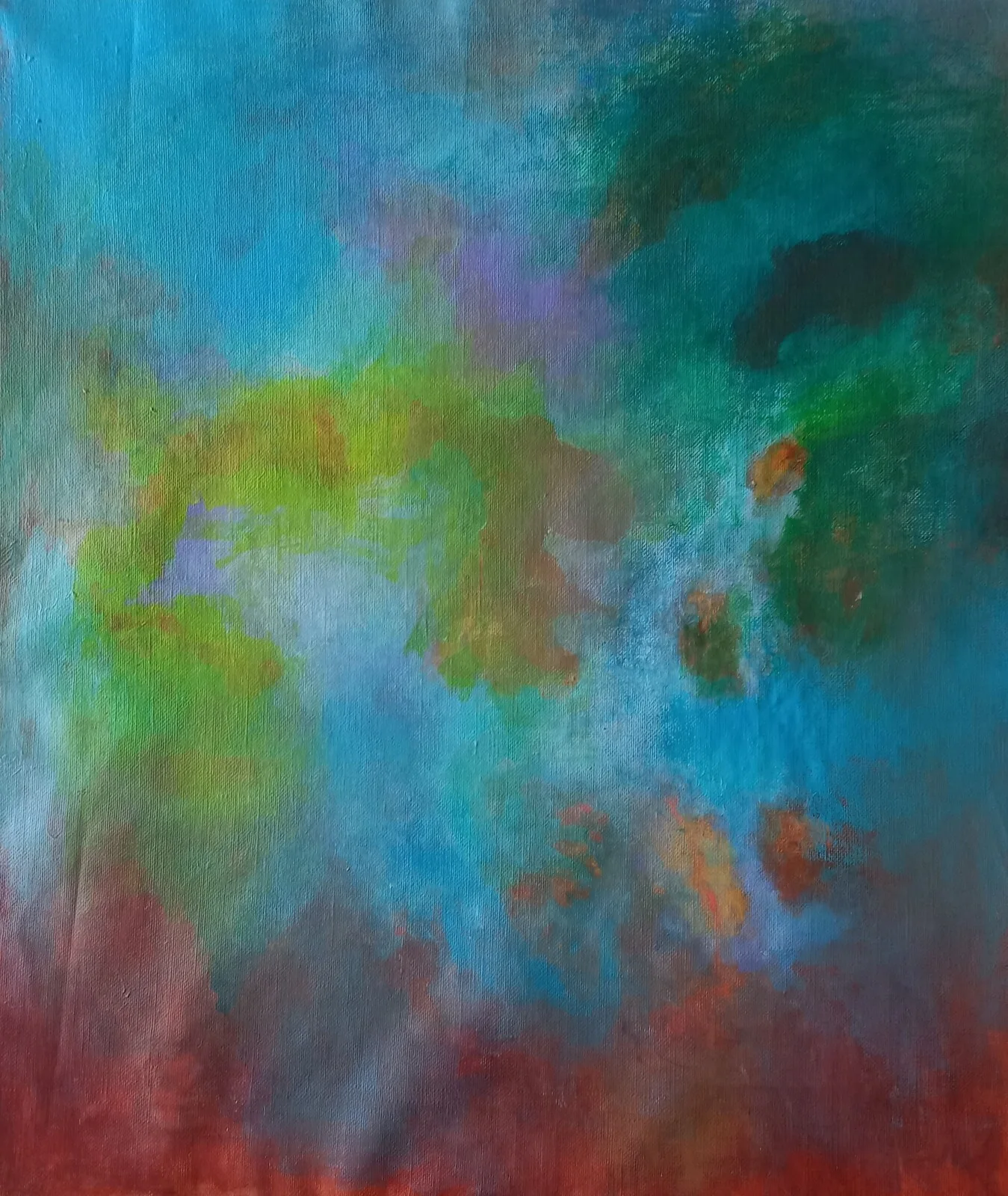 Akrylmålning Synkronisitet av Elisabeth Letmark