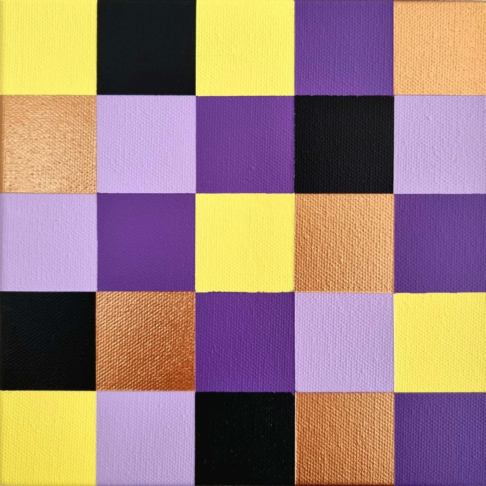 Akrylmålning Purple Play av Giovanna Iannuzzi