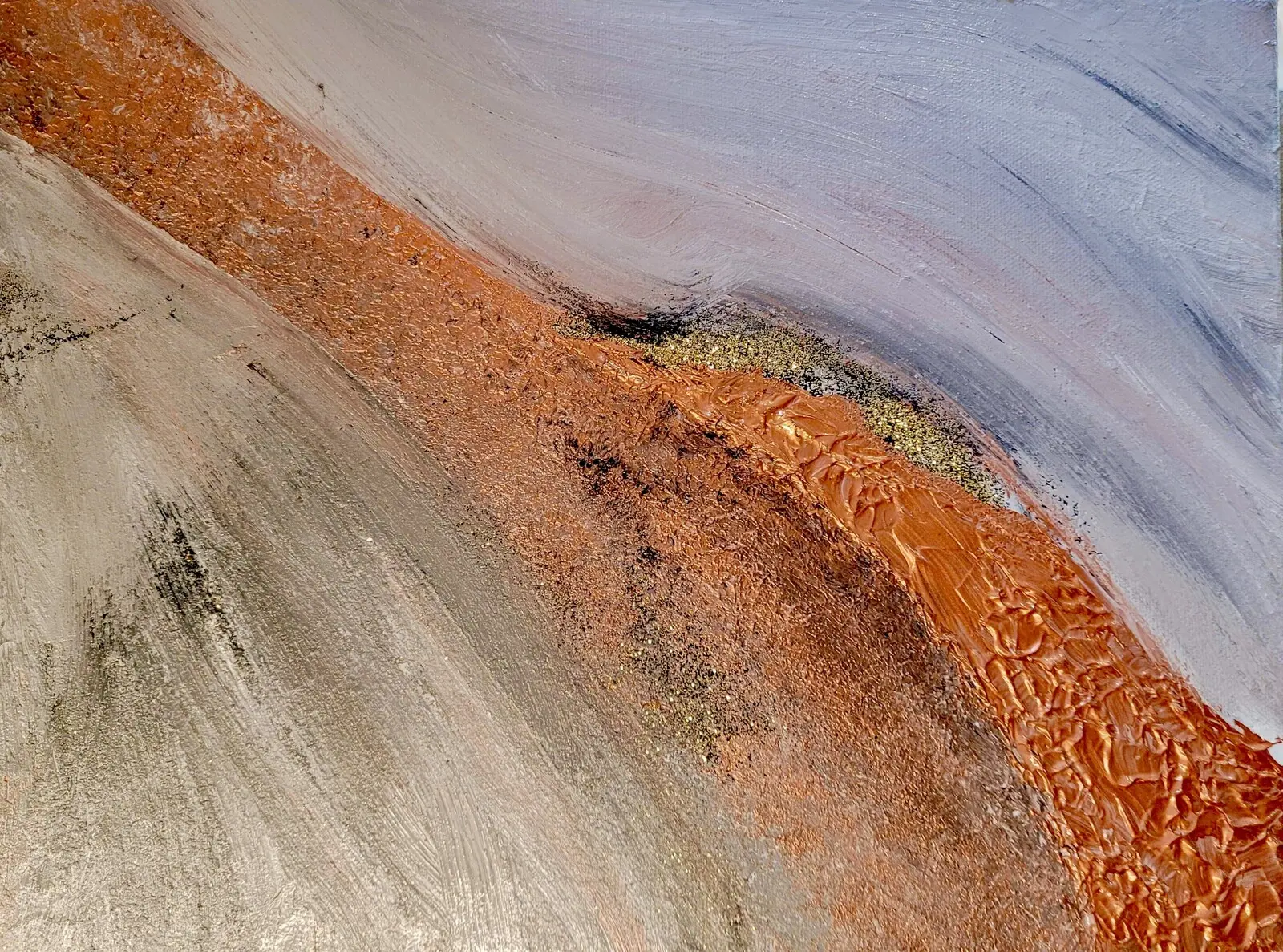 Akrylmålning Magma av Minette Andersson