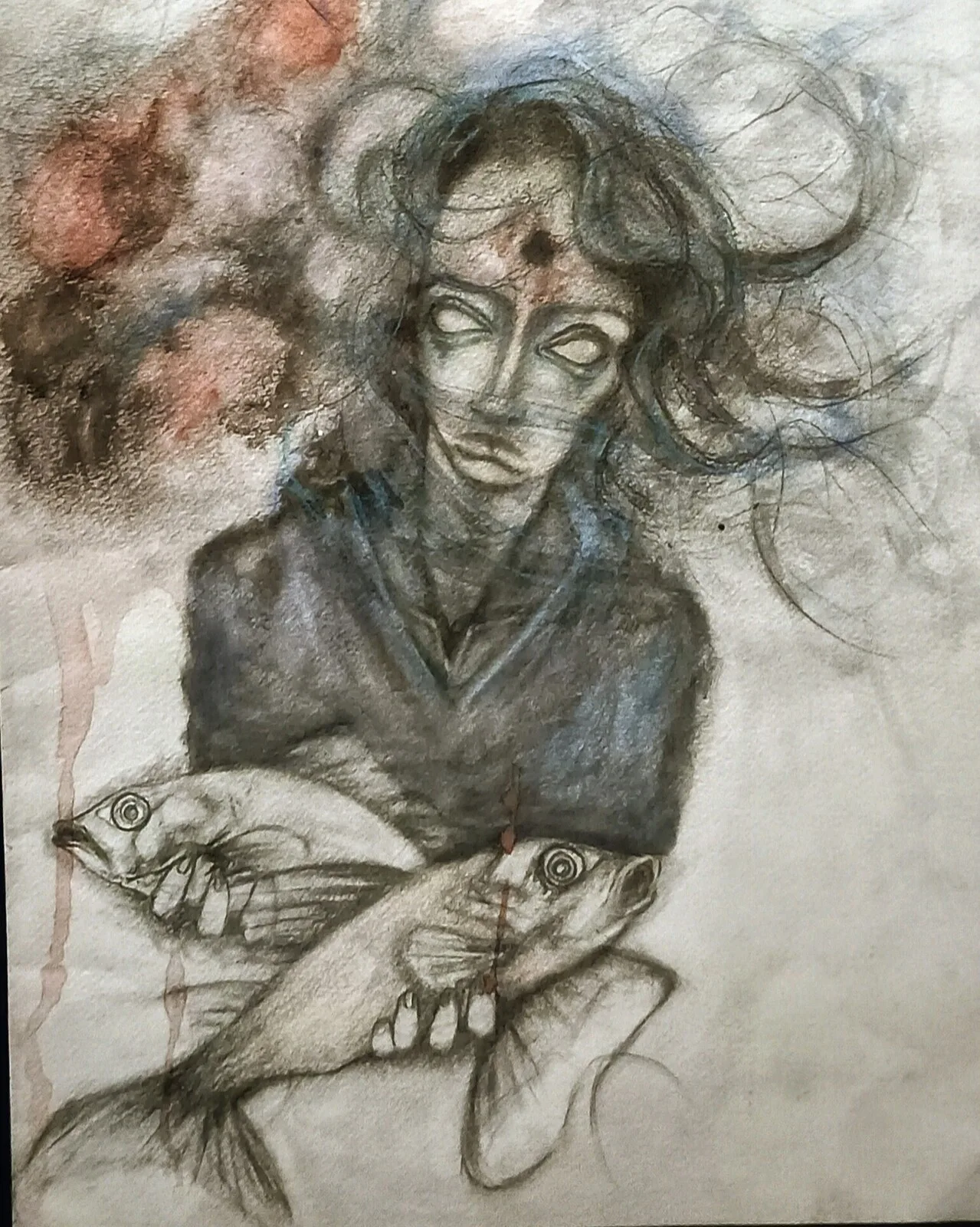 Akvarell Do you like me know av Marlene Prytz