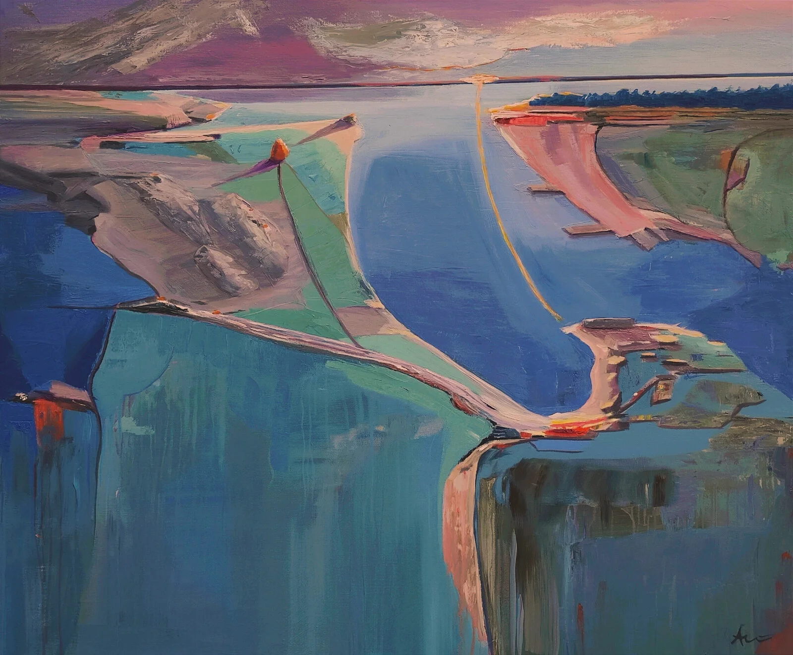 Oljemålning Essence of a moment* av Ola Arven