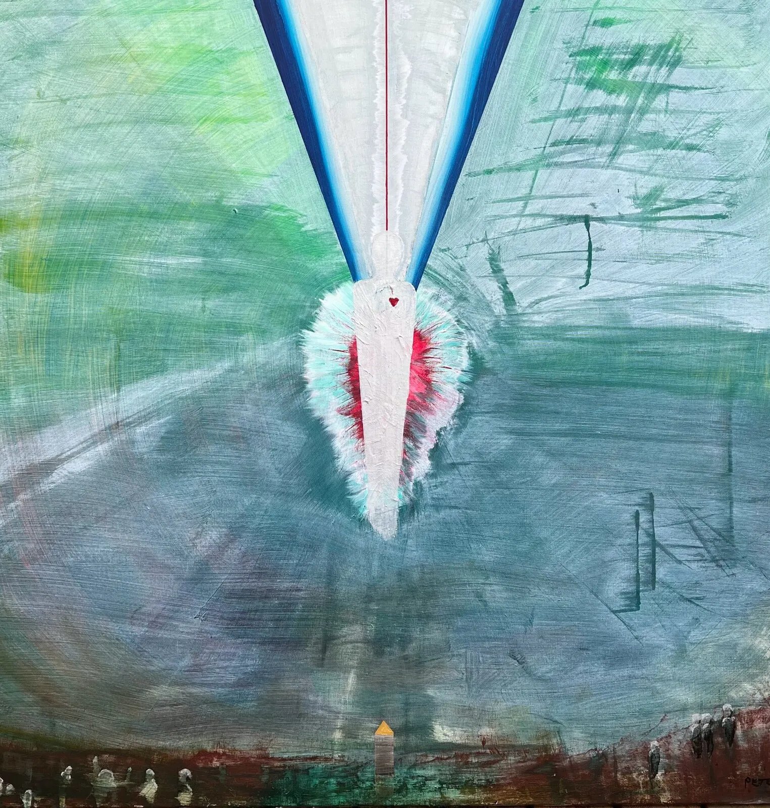 Akrylmålning Reborn av Peter Lindgren