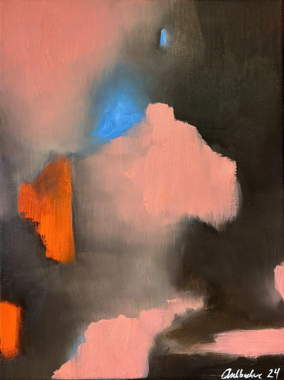 Oljemålning Hint of blue I av Helena Aschbacher Malm