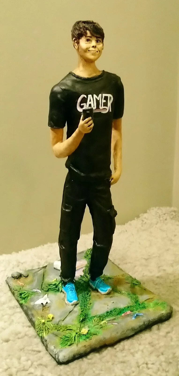 Skulptur Gamer av Anna Zäch