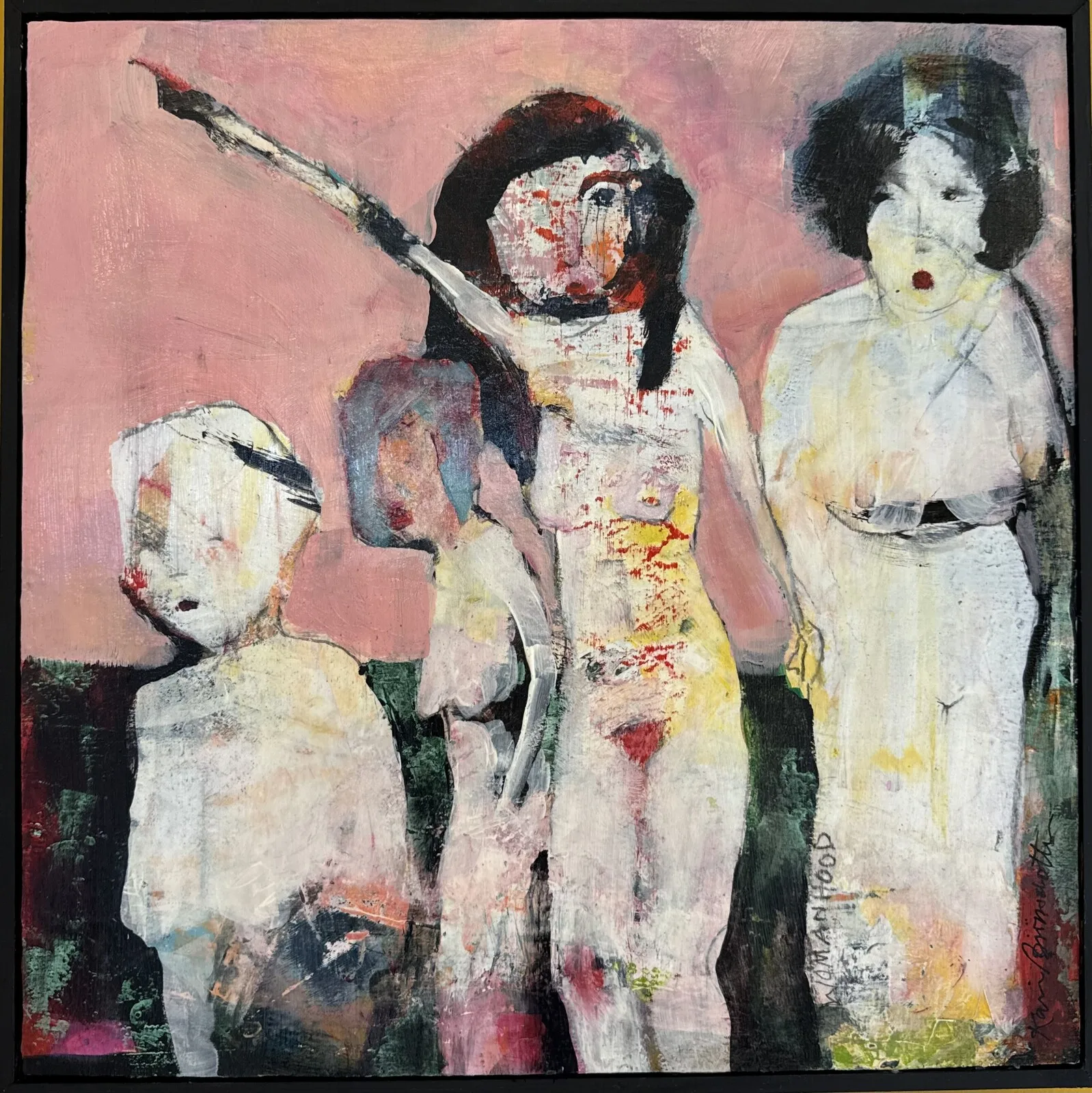 Akrylmålning Womanhood av Karin Björnsdotter