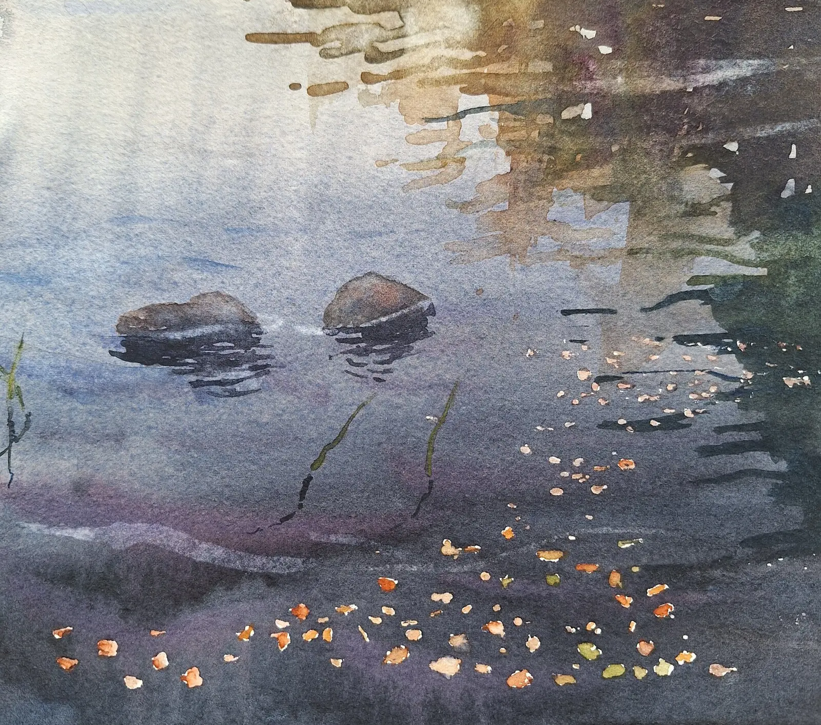 Höstspegling av Petra Skogsberg