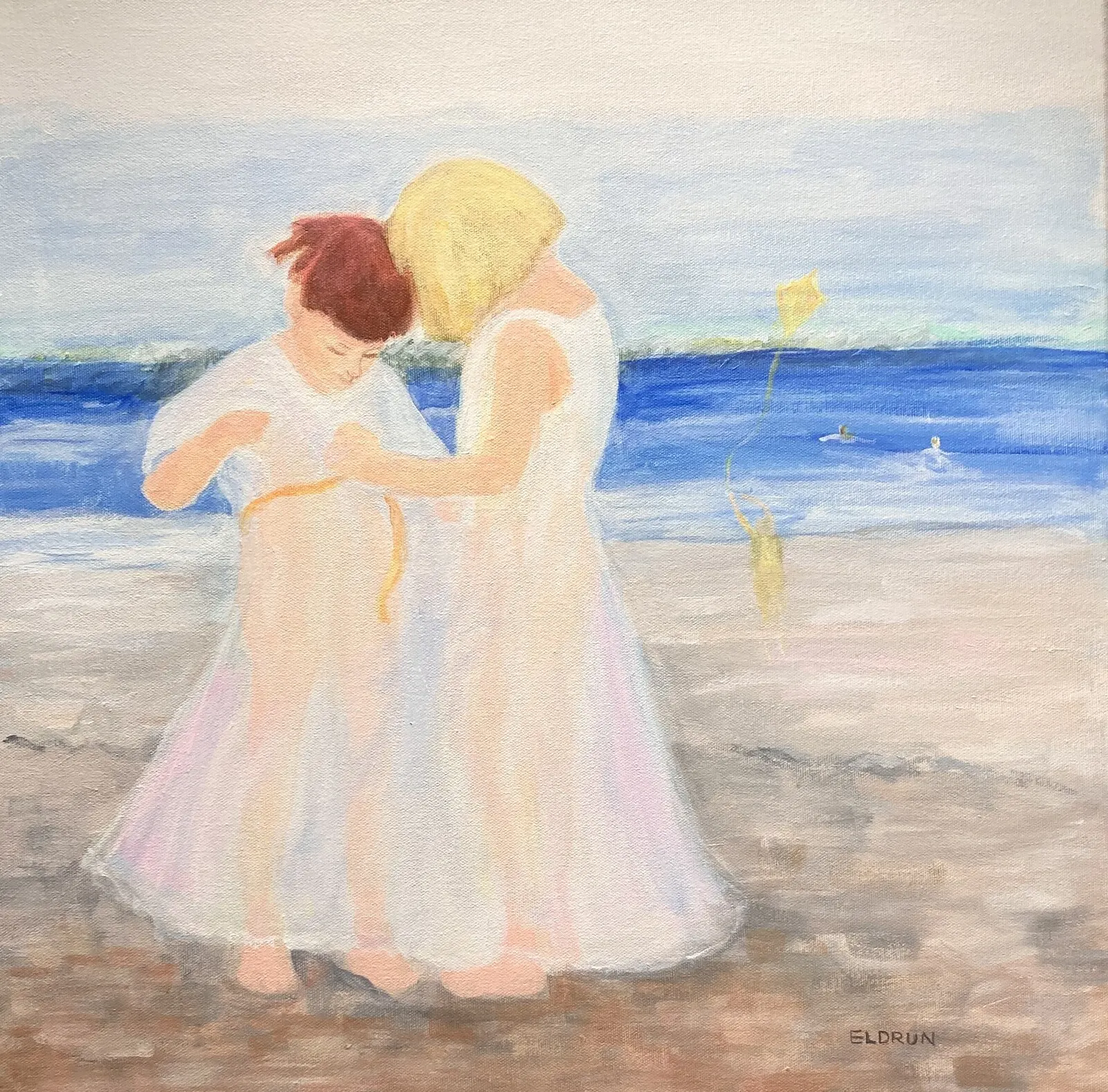 Akrylmålning Sommarlängtan av Eldrun Keiseraas Flink