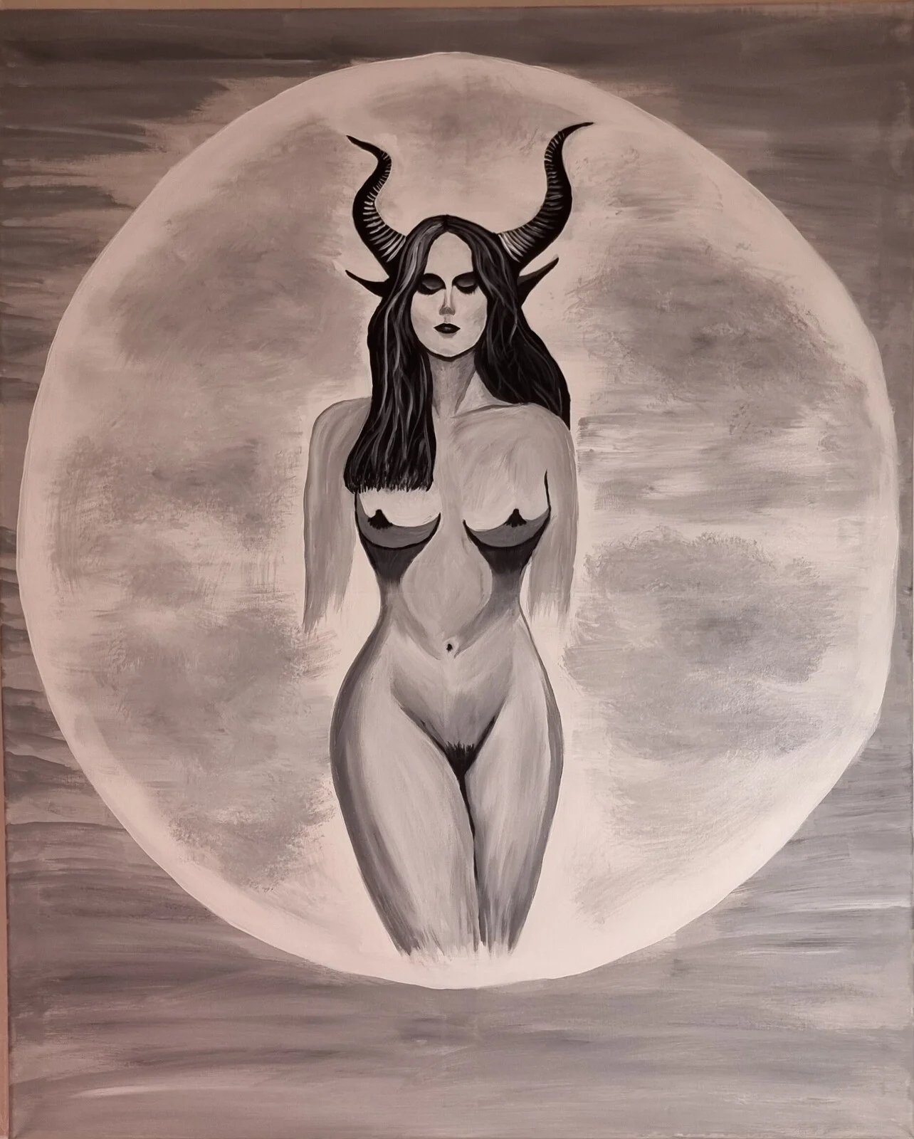 Akrylmålning Alter ego av Jenny Brännmark