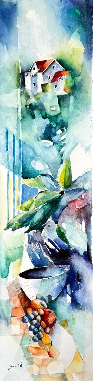 Akvarell Skålen av Smail Ajkunic