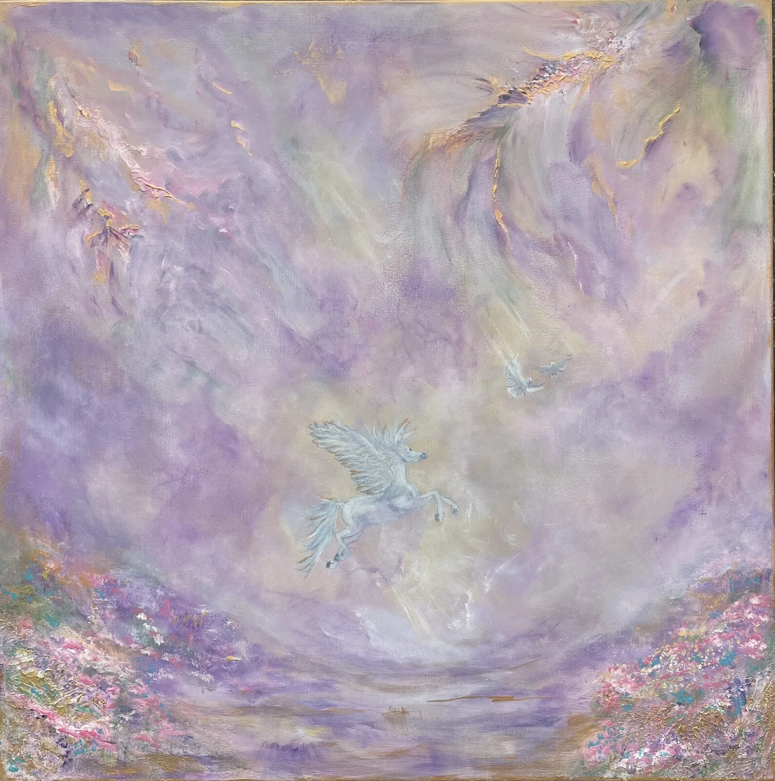 Akrylmålning Imagination av Hcspainting Stoldal