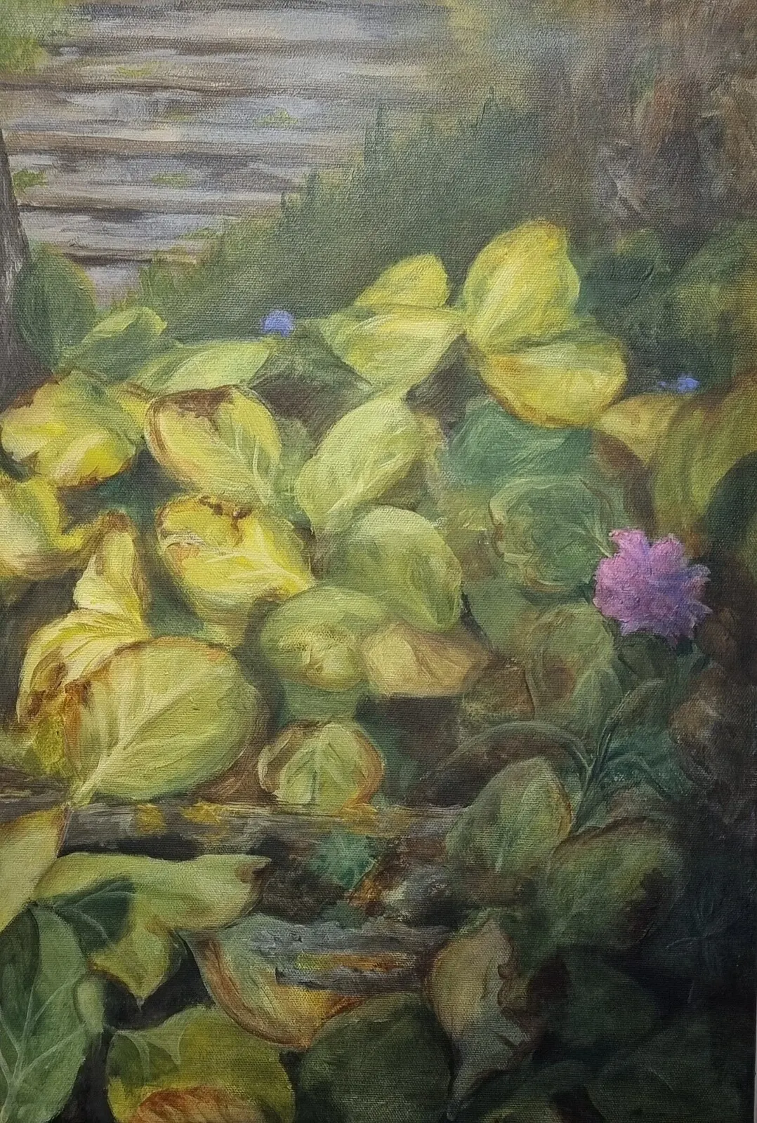 Akrylmålning Om våren av Ise (Liselotte) Lindh Fahlström
