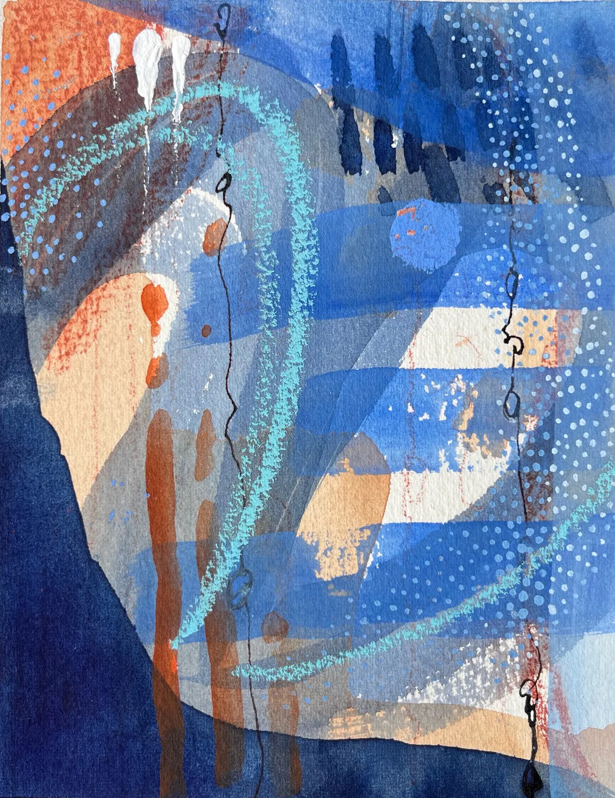Abstraktion II av Anna Wolf