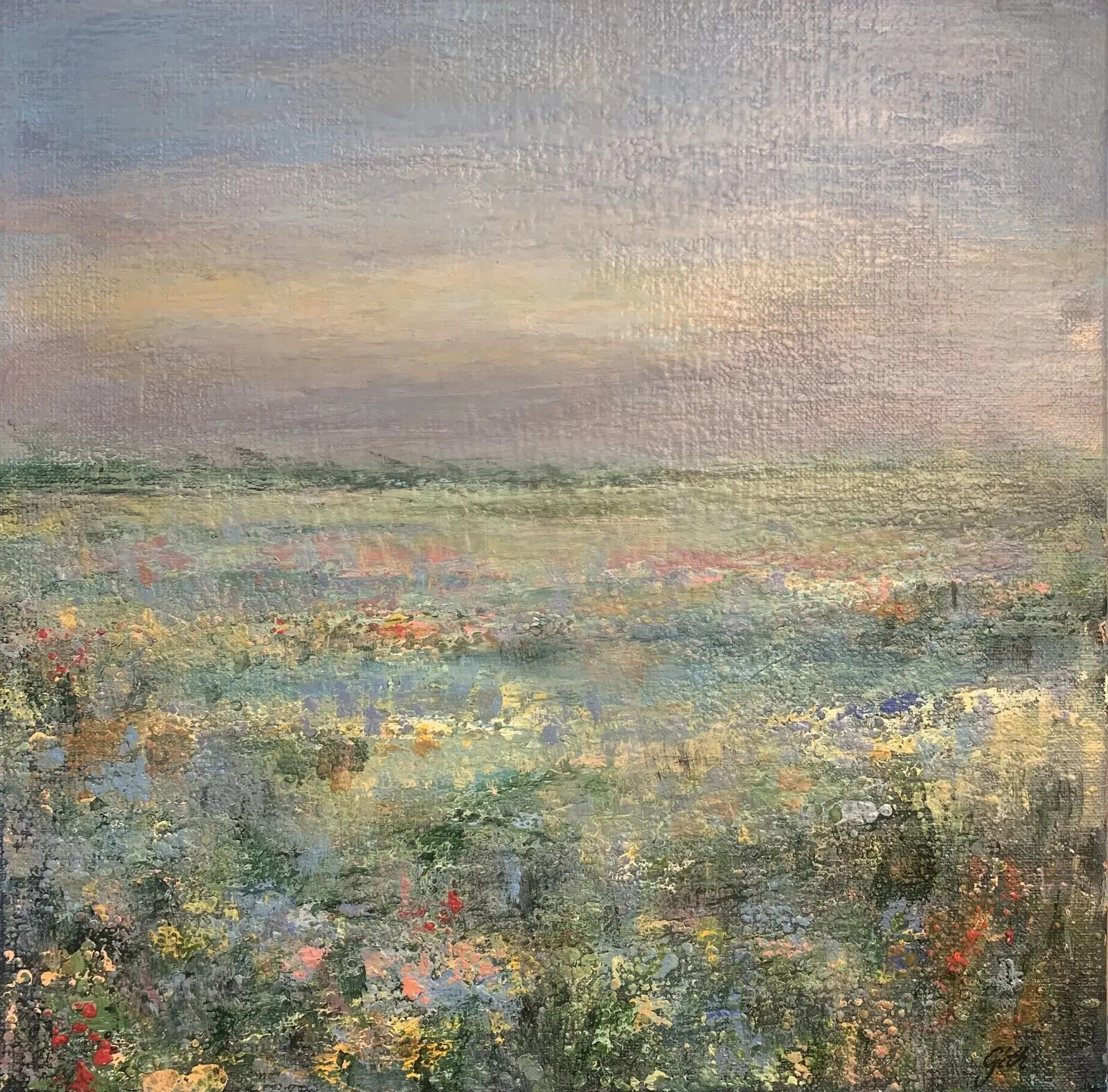 Akrylmålning Desert flowers av Gith Weidenmo