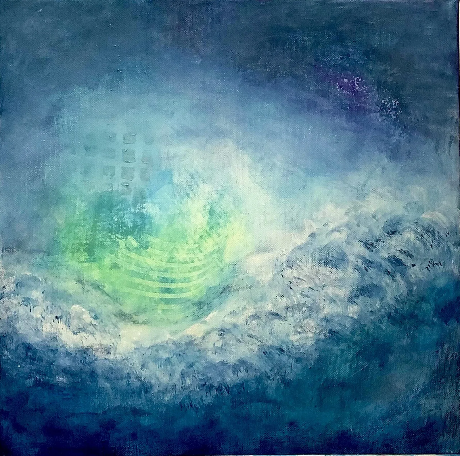 Akrylmålning Vila i tillit av Birgitta Jäversjö