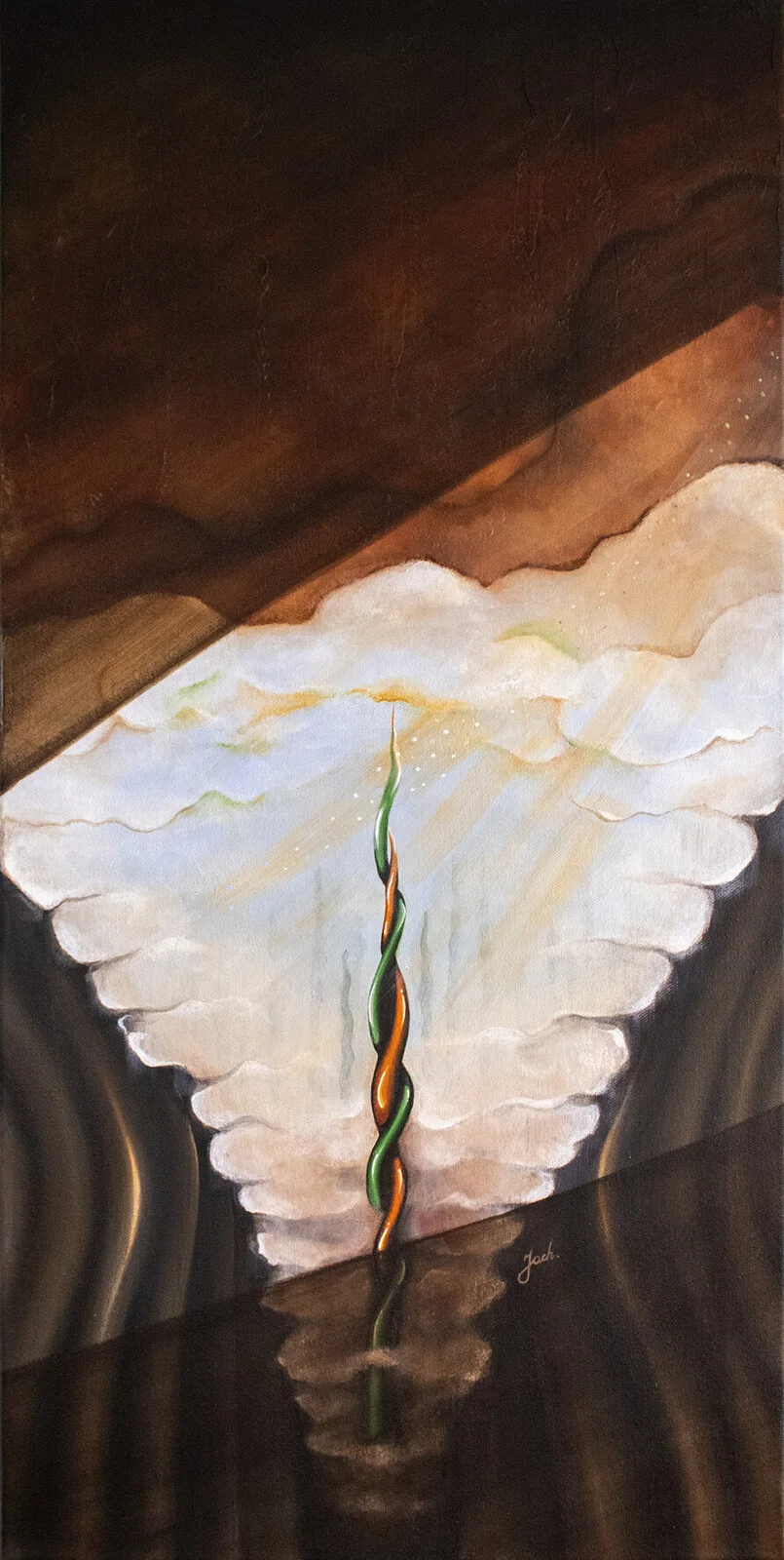 Akrylmålning Lucid dreams av Martyna Jach